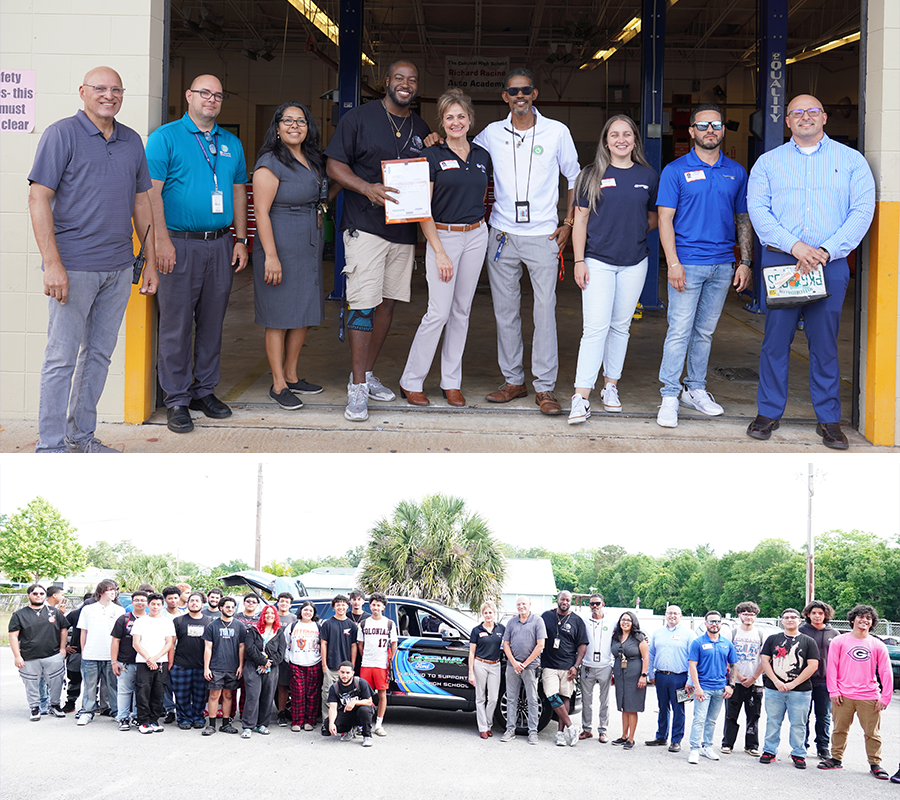 Greenway Ford was proud to donate an Aviator to the Colonial High School Technical Program