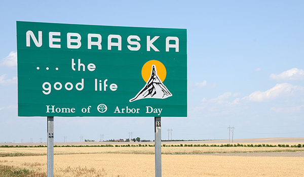 Nebraska street sign