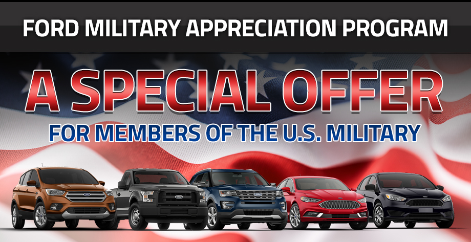 Ford Military Appreciation Program Buy a Ford in Valpo, IN