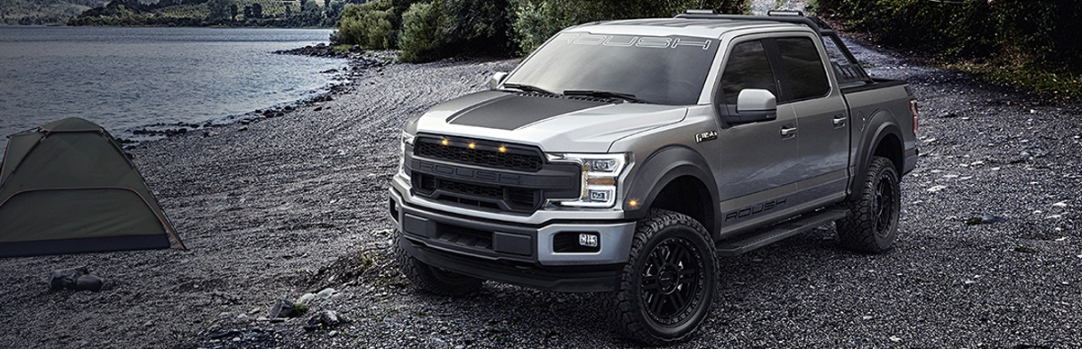 ROUSH vehicle on the shore