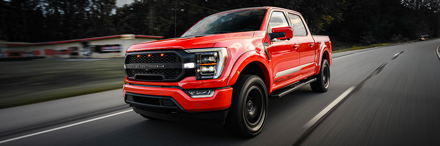 red 2023 ROUSH Truck