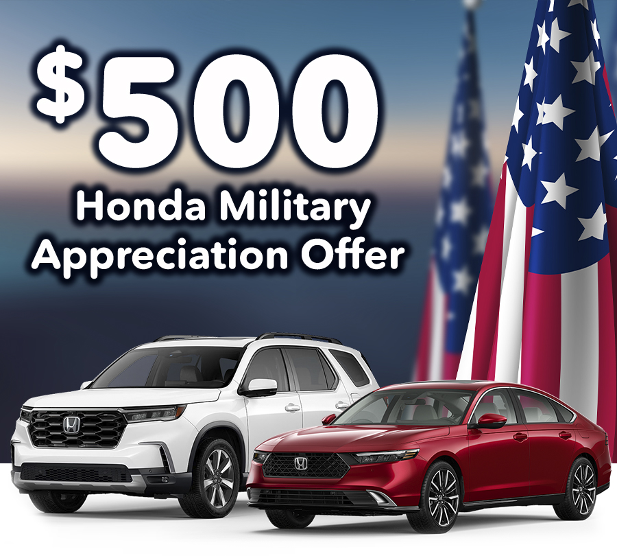 $500 Honda Military Appreciation Offer