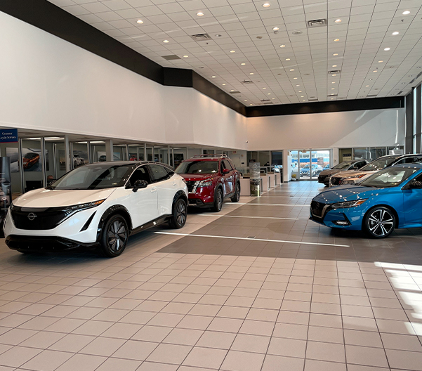 Conicelli Nissan Dealership Showroom