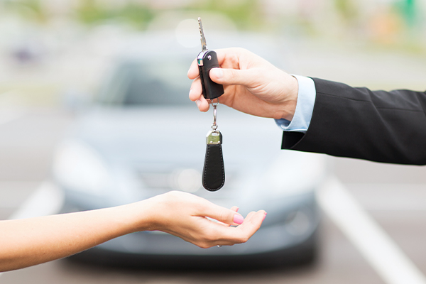 Handing Car keys