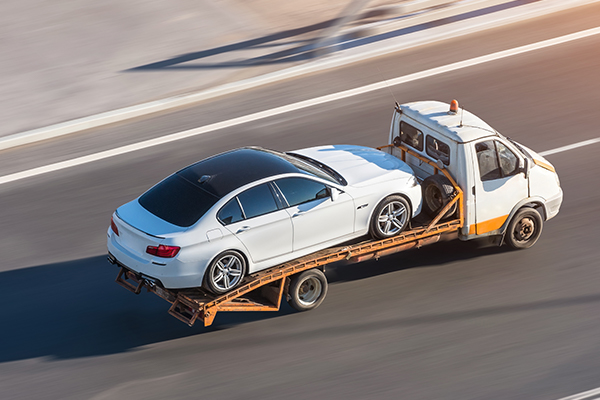 Delivering a car