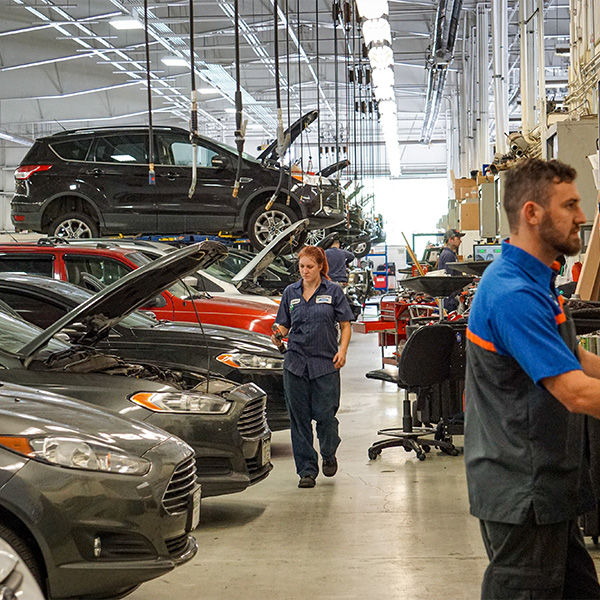 For service bay