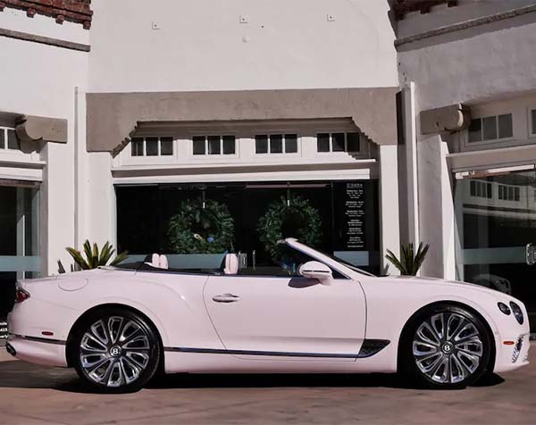 Side view of Bentley Continental GTC