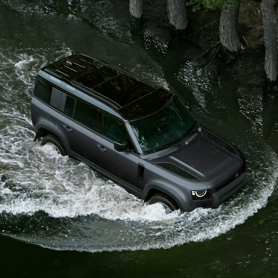 Defender 110 in action