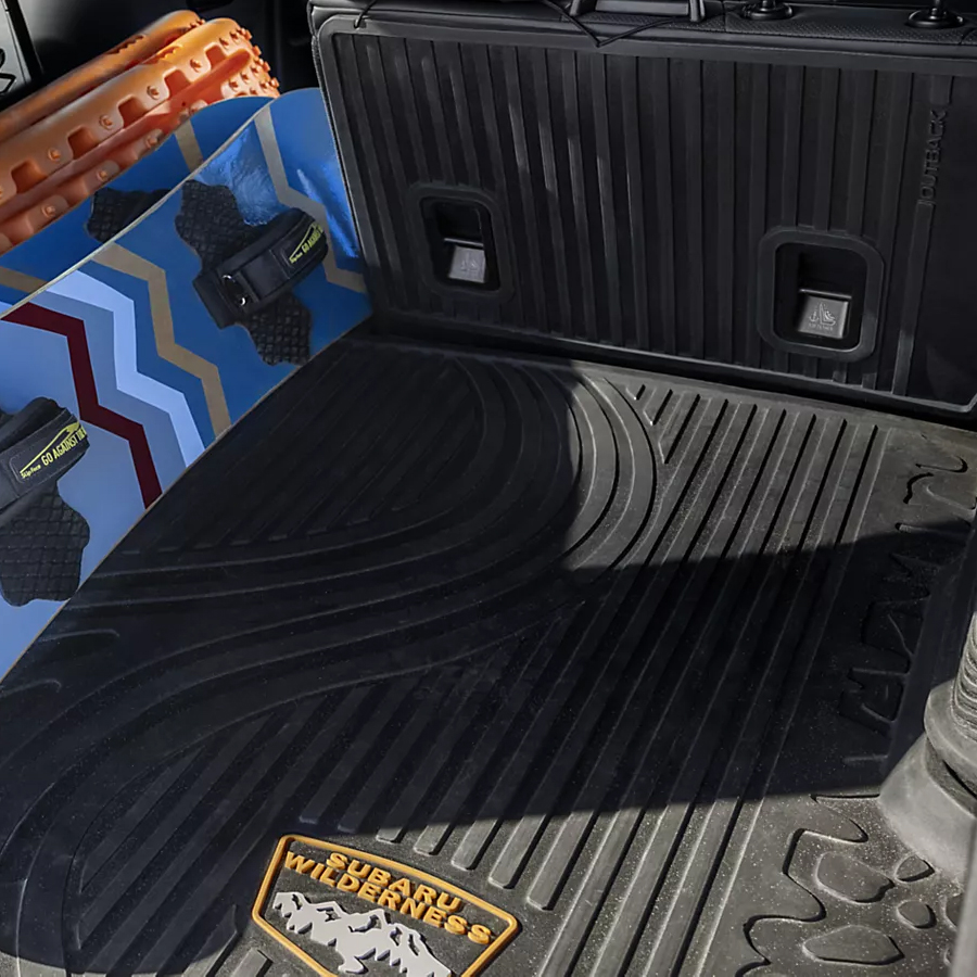 Trunk view of a Subaru