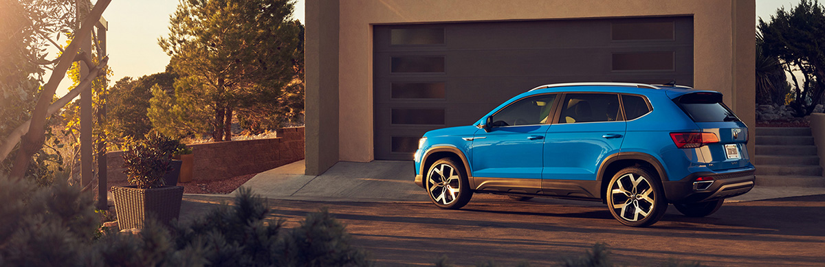 VW Taos parked in a driveway