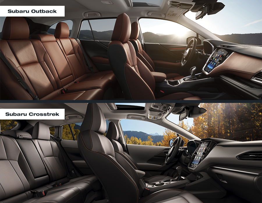 Top Image: 2024 Subaru Outback; Bottom Image: 2024 Subaru Crosstrek.