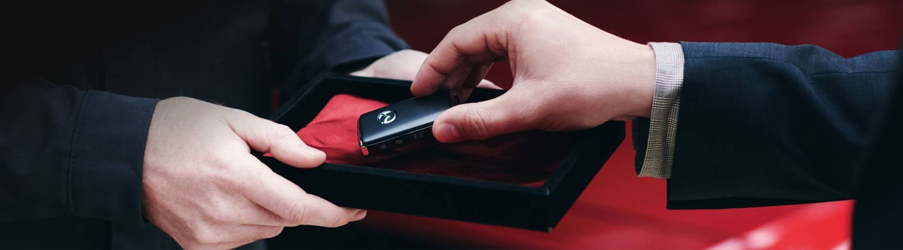 Mazda key in a luxury box