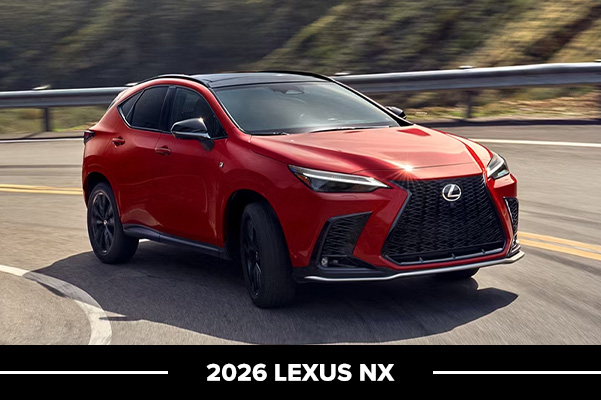 Exterior of the Lexus NX F SPORT Handling in Redline.