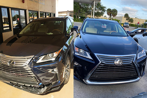 Lexus IS before and after.