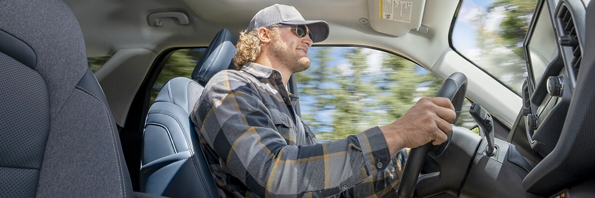 Man driving Ford Bronco Sport