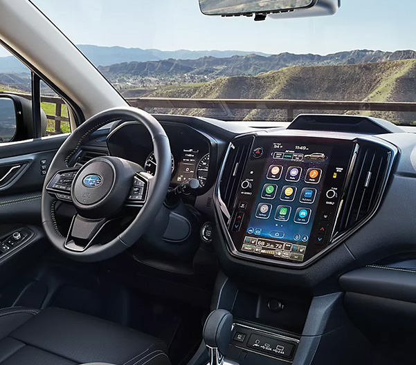 Subaru interior with Starlink