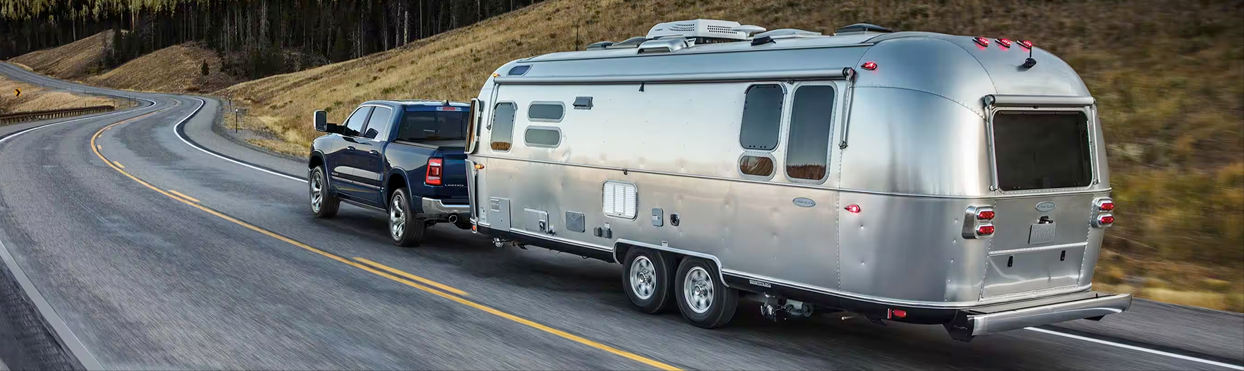 Ram trailing a camper
